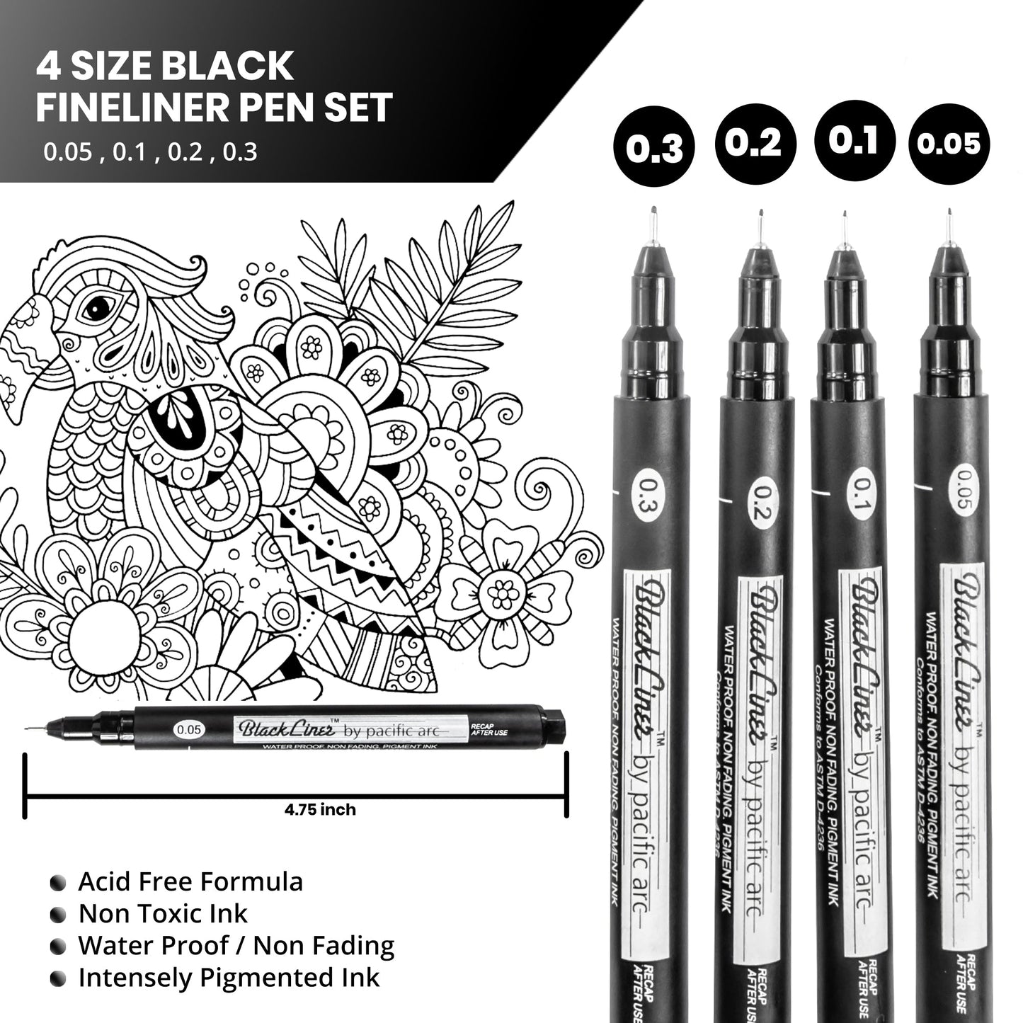 Black Liner Pen